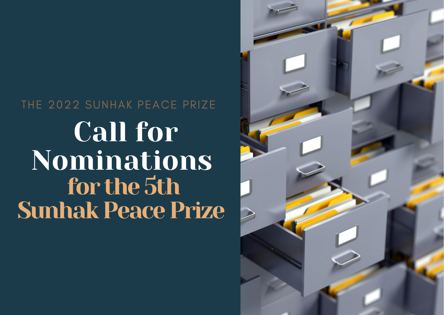 [“The Sunhak Peace Prize Committee is accepting nominations for the 5th Sunhak Peace Prize”] 이미지